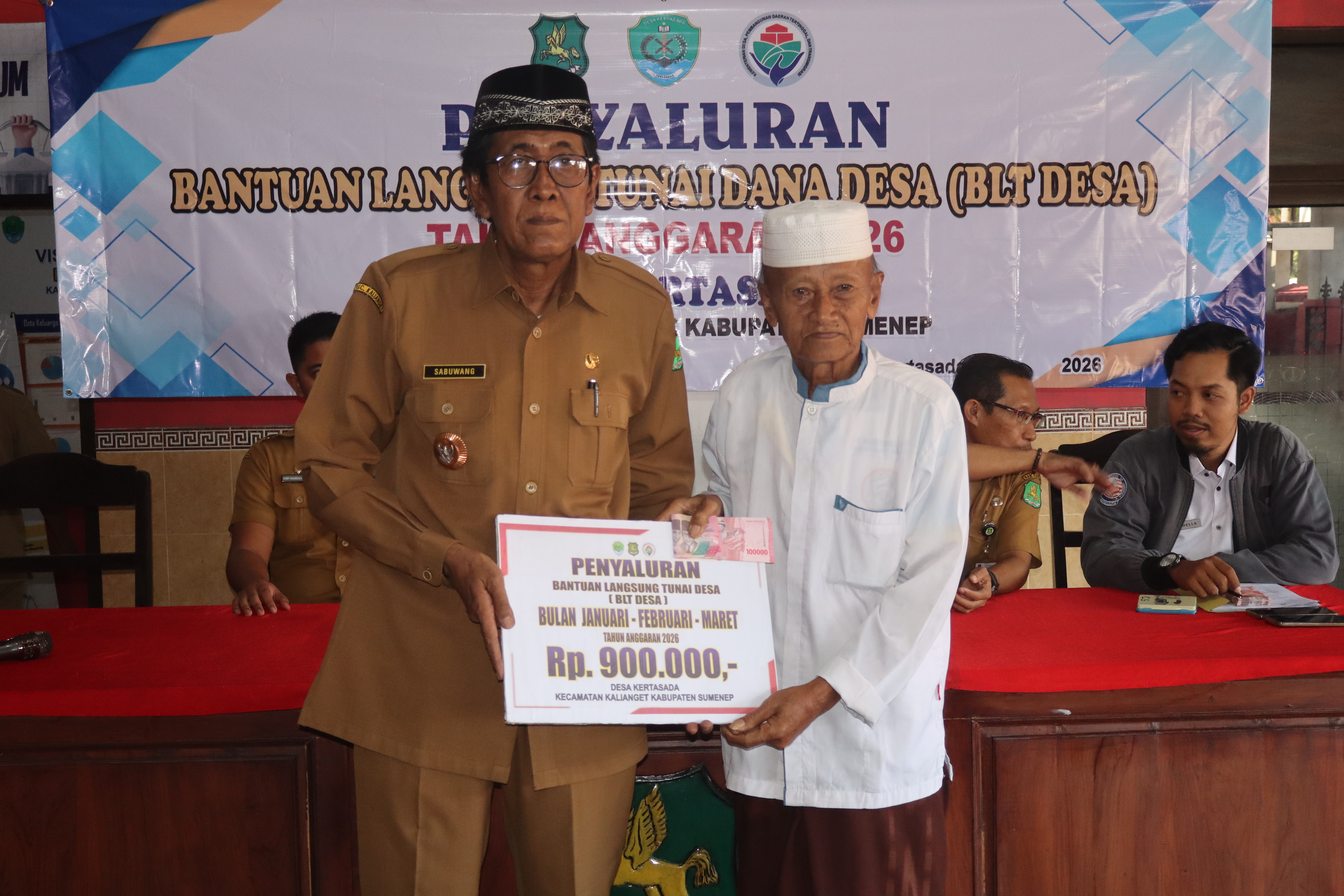 PERCEPATAN PENGHAPUSAN KEMISKINAN EKSTREM, BLT DANA DESA KERTASADA CAIR 3 BULAN (JANUARI-MARET 2026)