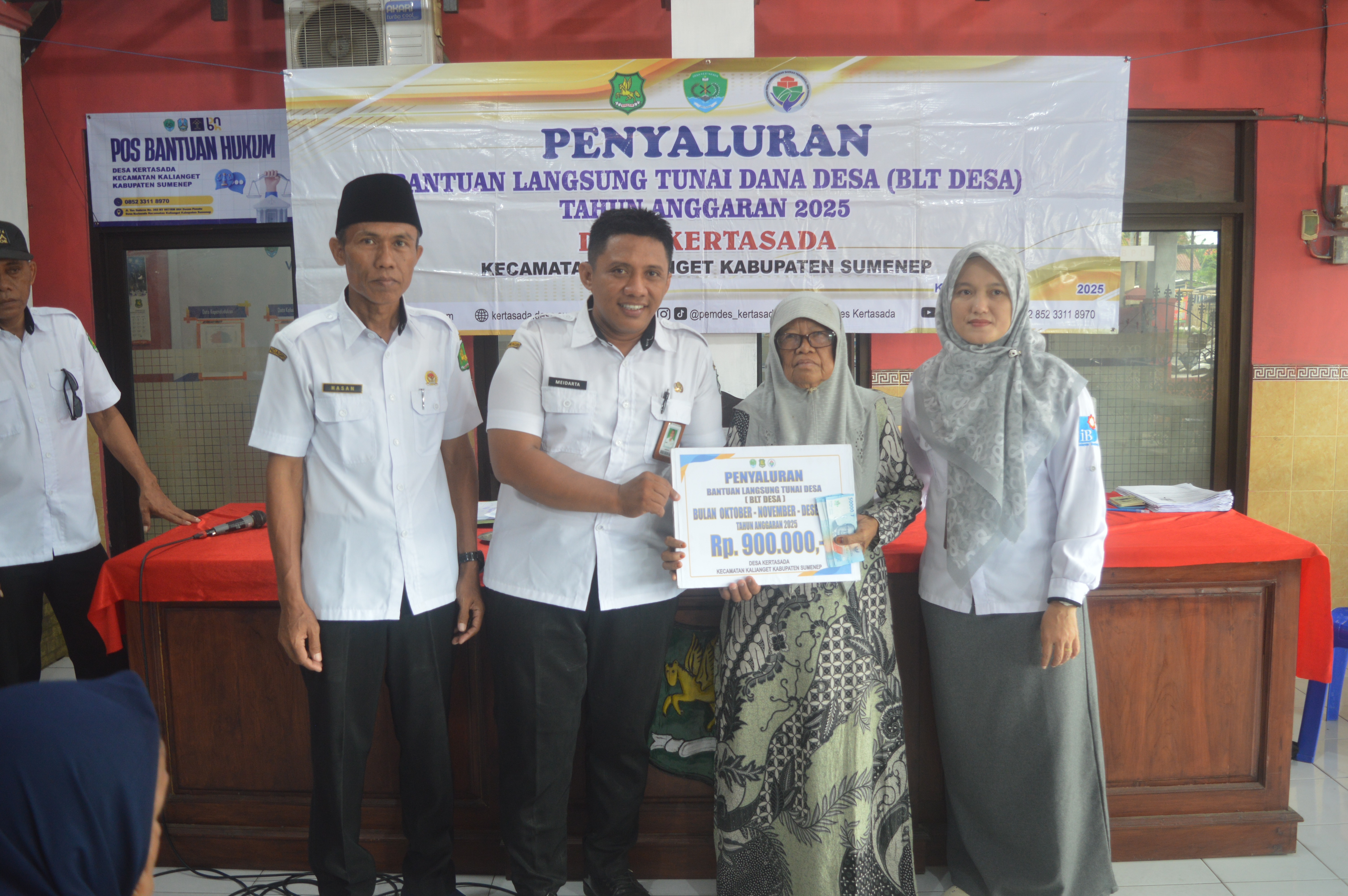 PENYALURAN BANTUAN LANGSUNG TUNAI DANA DESA (BLT DD) DESA KERTASADA ALOKASI BULAN OKTOBER S/D DESEMBER 2025