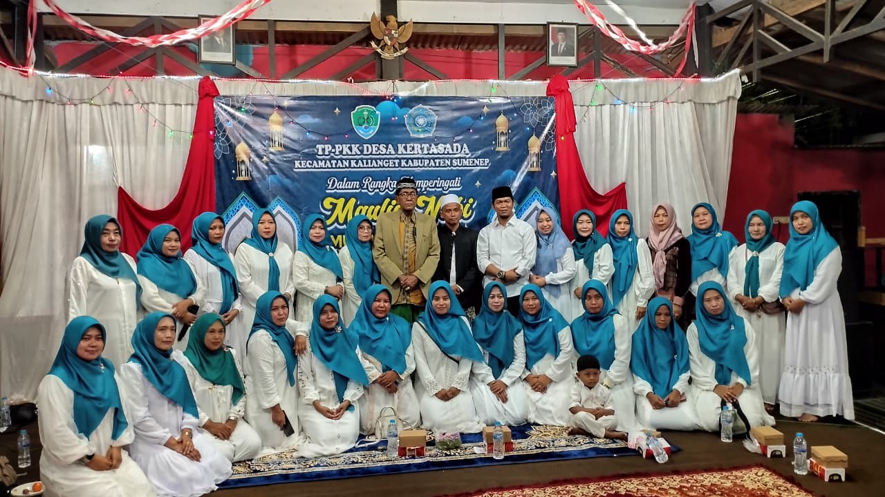 Teladani Akhlak Rasulullah, TP-PKK Desa Kertasada Gelar Acara Peringatan Maulid Nabi Muhammad SAW 1447 H